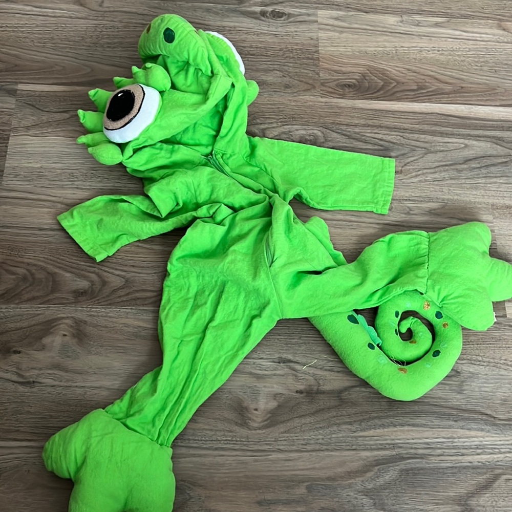 Handmade pascal (chameleon) costume tangled